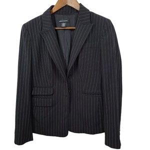 Moda International Pin Strip 2 Button Y2K Blazer 10